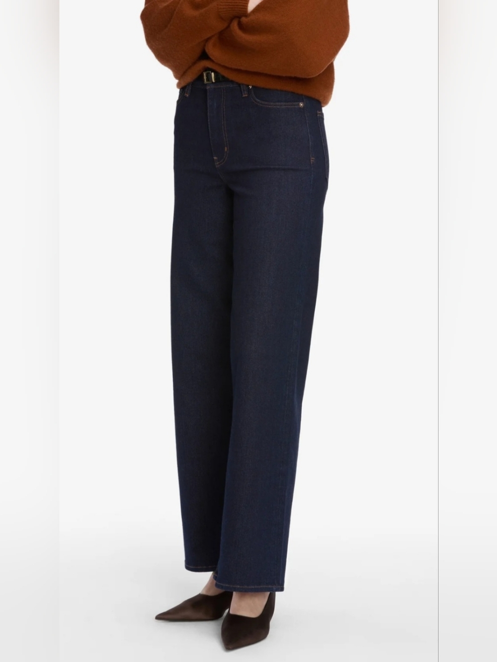 FRAME - Le Slim Palazzo - Sz 29 Denim Wide-Leg Jeans - NWT - Picture 5 of 11